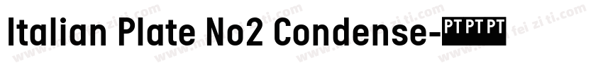 Italian Plate No2 Condense字体转换